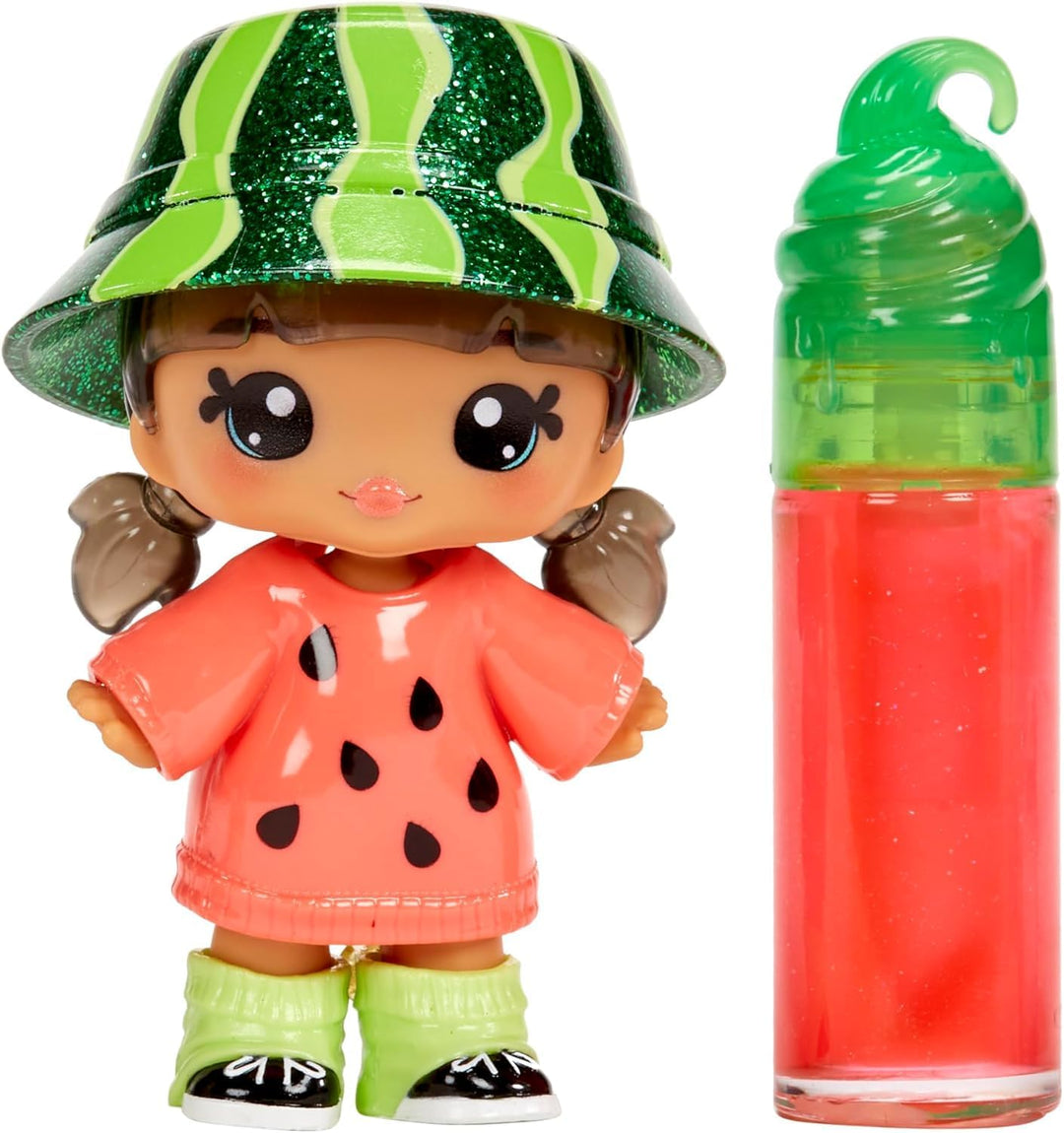 Yummiland Maya Watermelon Doll - Scented DIY Lipgloss Kit for Kids 4+