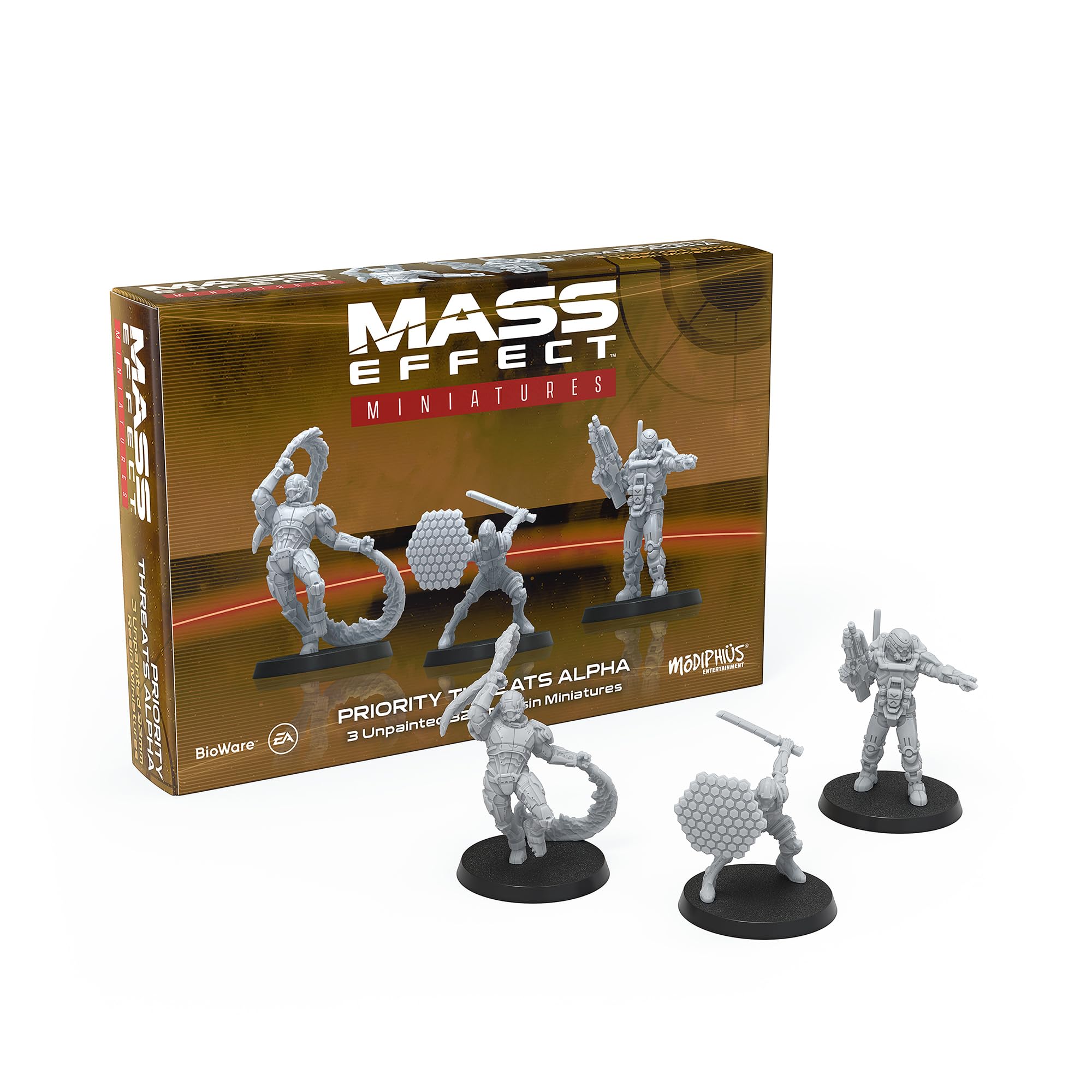 Modiphius Mass Effect Priority Threats Alpha Resin Collectors Miniature Set 1