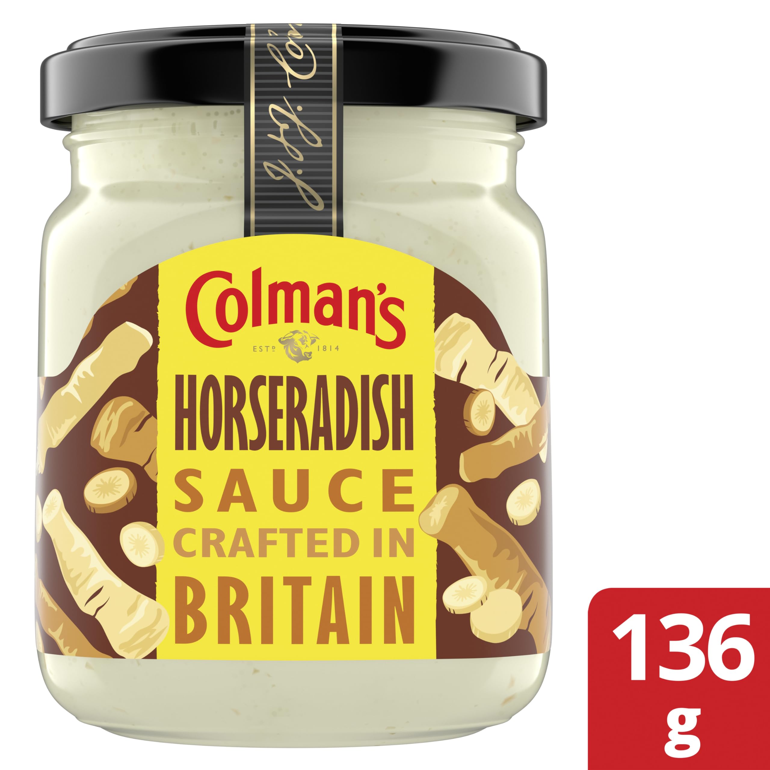 Colman's Horseradish Sauce - Freshly Grated Condiment for Roast Beef | 136g Jar 2