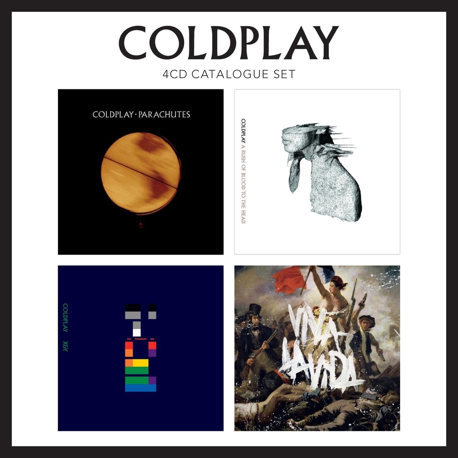 Coldplay – Sammlung der ersten vier Alben (Parachutes, A Rush of Blood To The Head, X&Y, Viva la Vida) Audio-CD