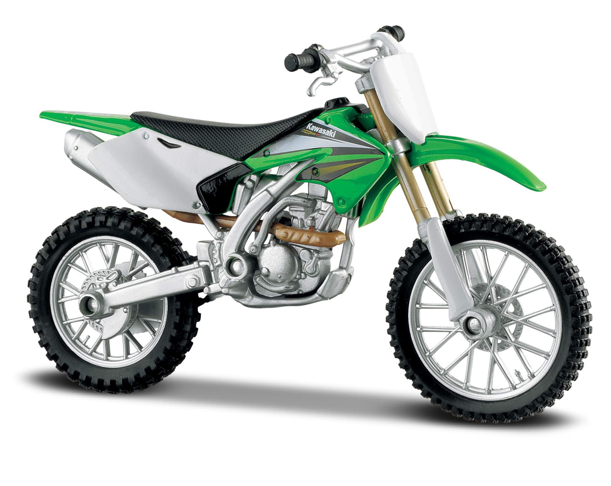 Maisto 1:18 Kawasaki KX250F Diecast Motorcycle Model | Green Metal Replica