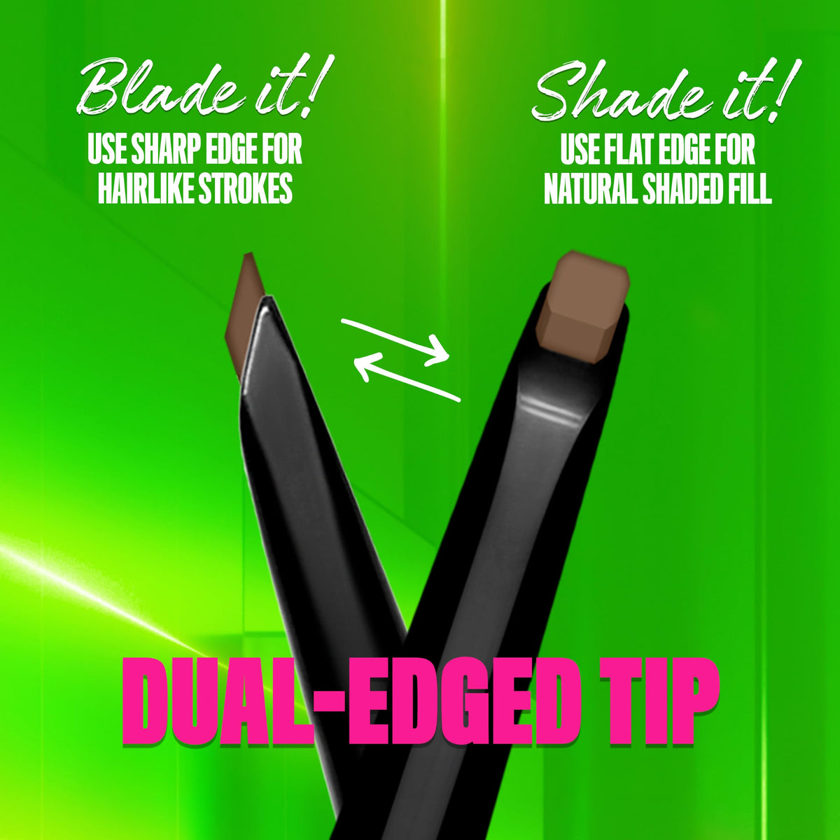 NYX Professional Makeup Blade & Shade Eyebrow Pencil - Chocolate, 0.1 g