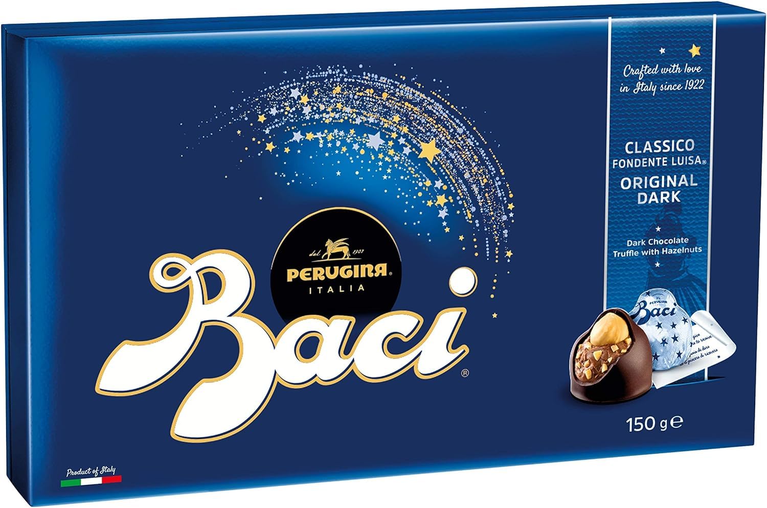 BACI - Original Dark Chocolate Hazelnut Truffles Gift Box, Gluten Free 10