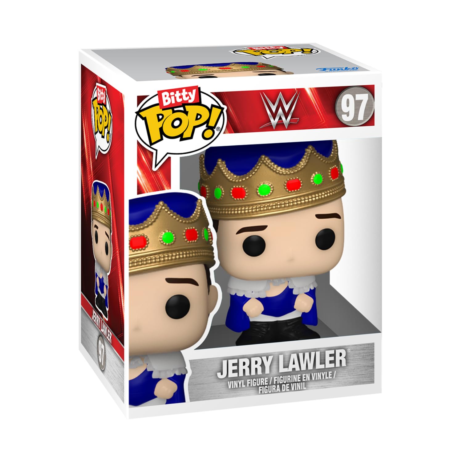 Funko Bitty POP! WWE 4-Pack: Dusty Rhodes, Jerry Lawler, Ric Flair + Mystery Figure 5