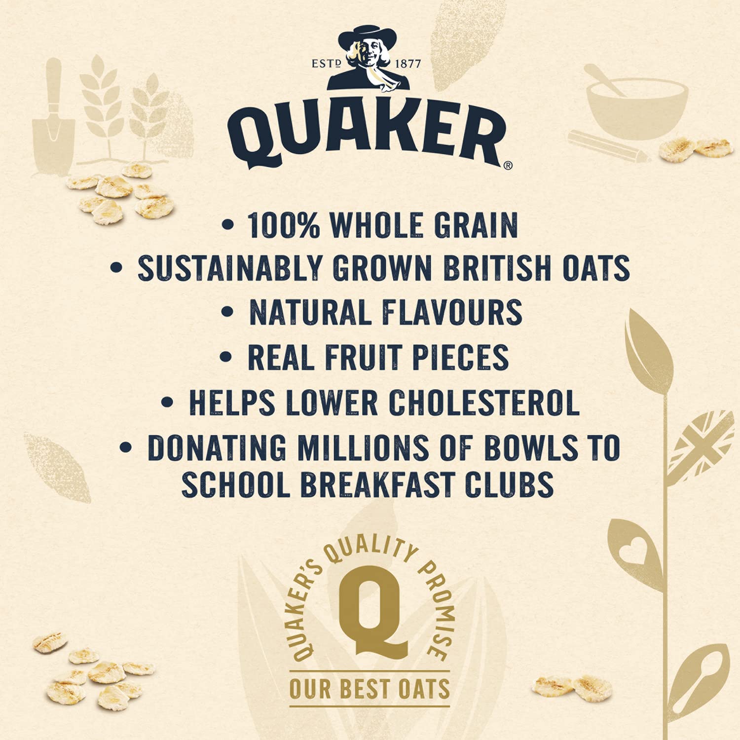 Quaker Oat So Simple Heaps of Fruit Banana and Strawberry Flavour Porridge, 8 x 58g Sachets 5