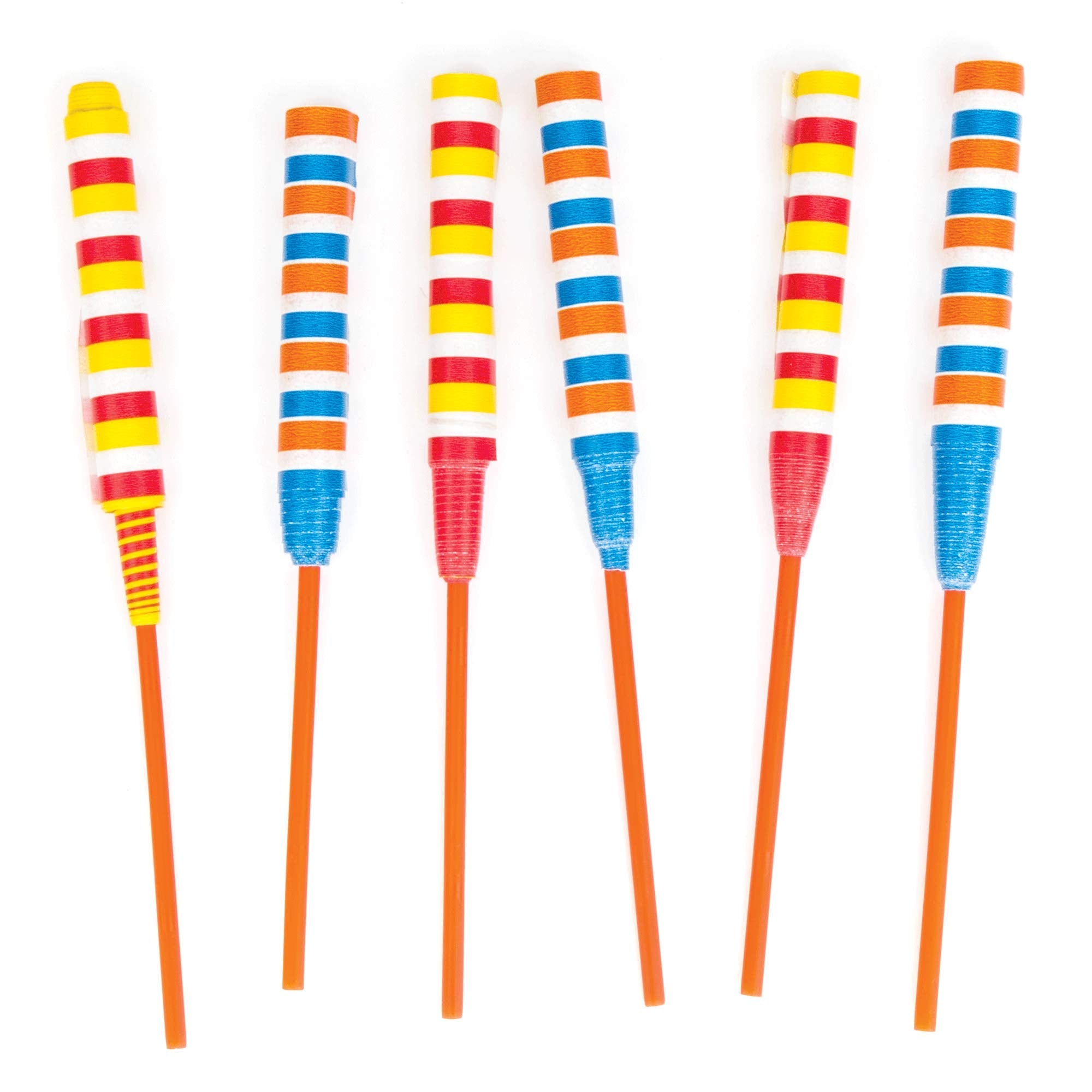 Baker Ross Paper Sword Flickers (Pack of 6) - Coiled Paper Toy | 20 cm Length | Assorted Designs 4