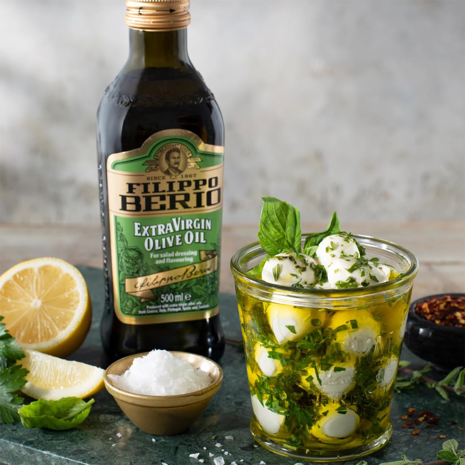 Filippo Berio Extra Virgin Olive Oil - Rich Fruity Flavour | 750ml Glass Bottle 2