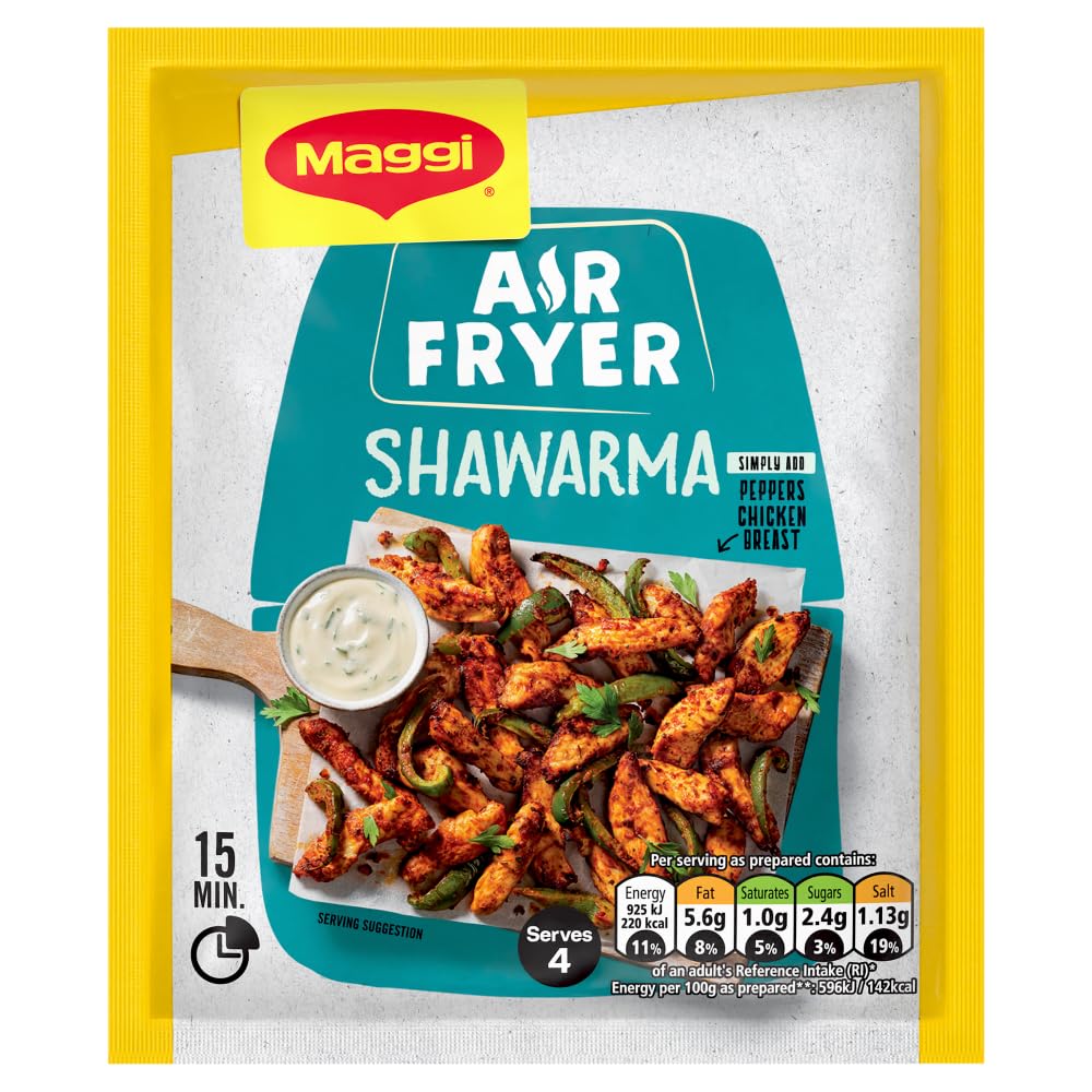MAGGI Air Fryer Shawarma Herbs and Spices Recipe Mix | 25g Powder for Chicken 1