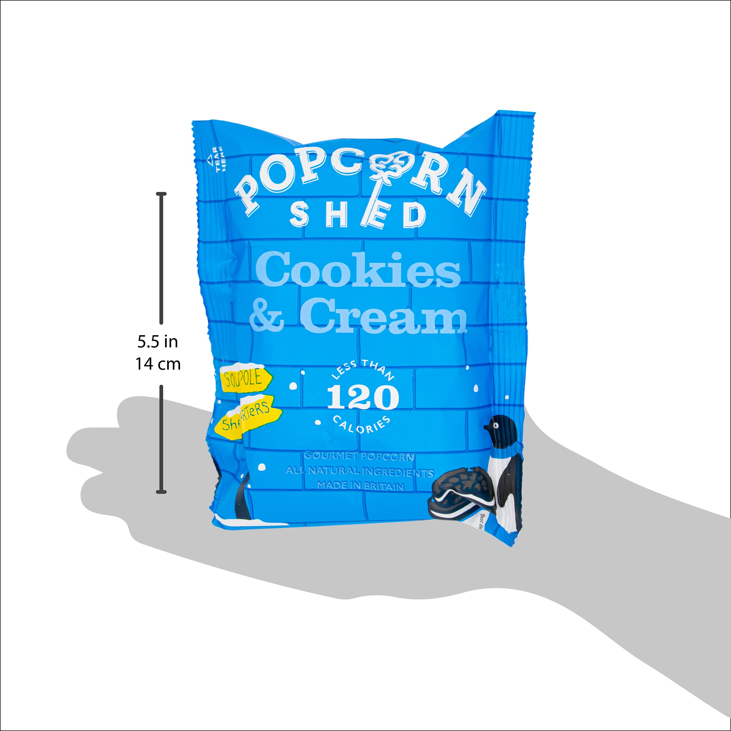Popcorn Shed Cookies & Cream Popcorn Snack Pack - Handcrafted, All Natural | 24g Bag 6