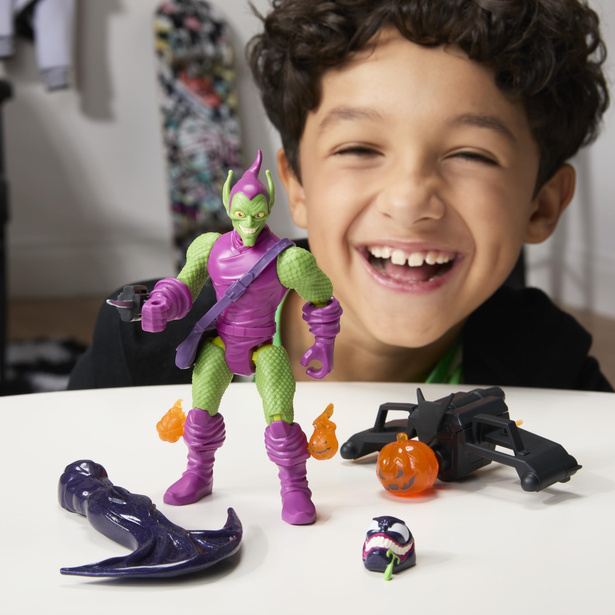 SPIDER-MAN MixMashers Green Goblin Action Figure - 5 Inch | Interchangeable Parts | Ages 4+ 3