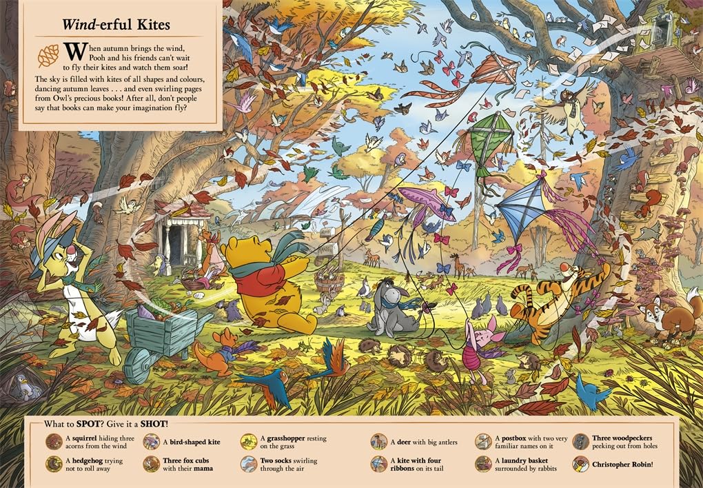 Studio Press Disney Winnie The Pooh 100 Things to Find in the Hundred Acre Wood Search Book | Paperback | English 2