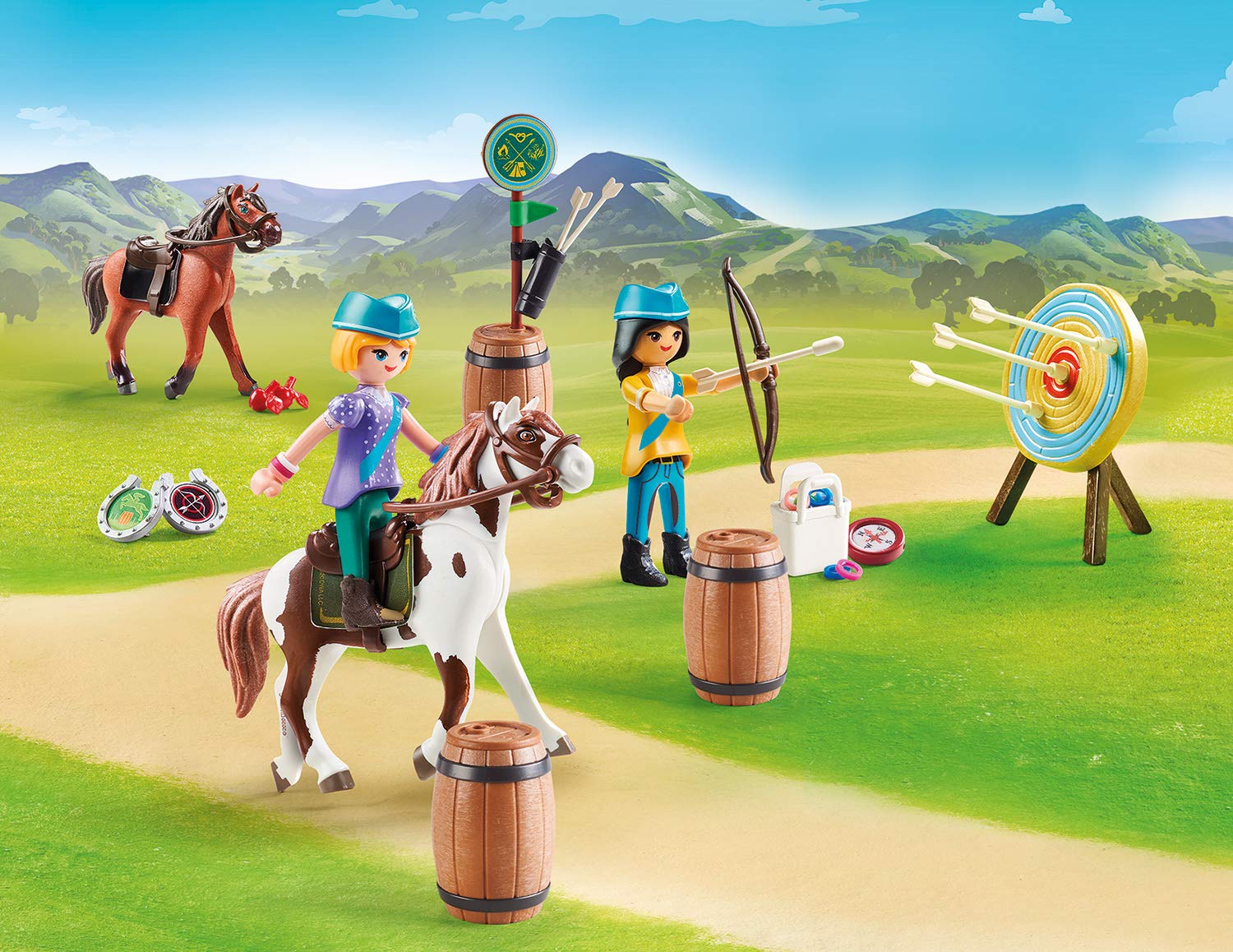 Playmobil DreamWorks Spirit Abigail & Ursula Outdoor Adventure Playset - 58 Pieces, Ages 4-10