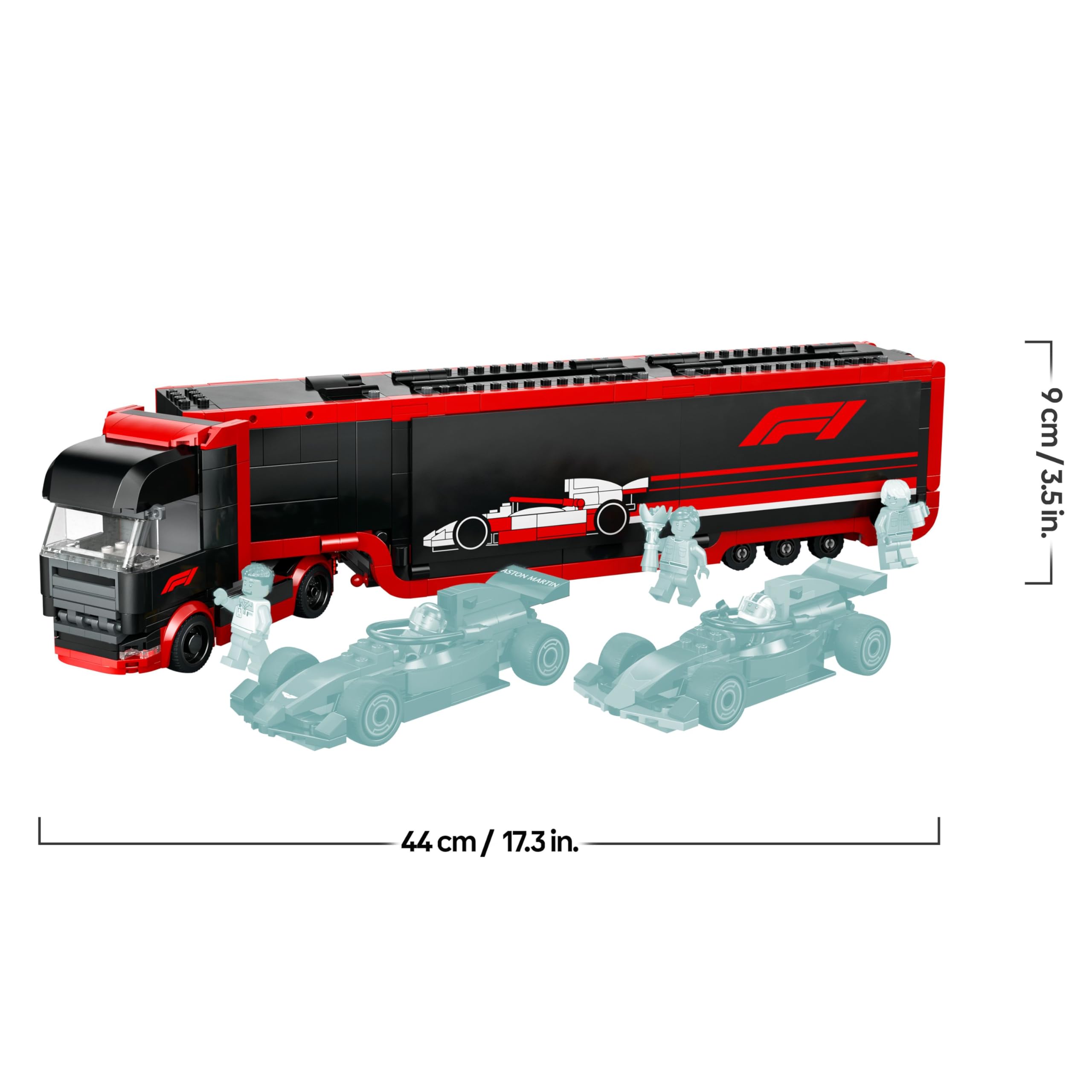 LEGO City F1 Truck with RB20 & AMR24 F1 Cars Building Set 60445 | Ages 8+ 9