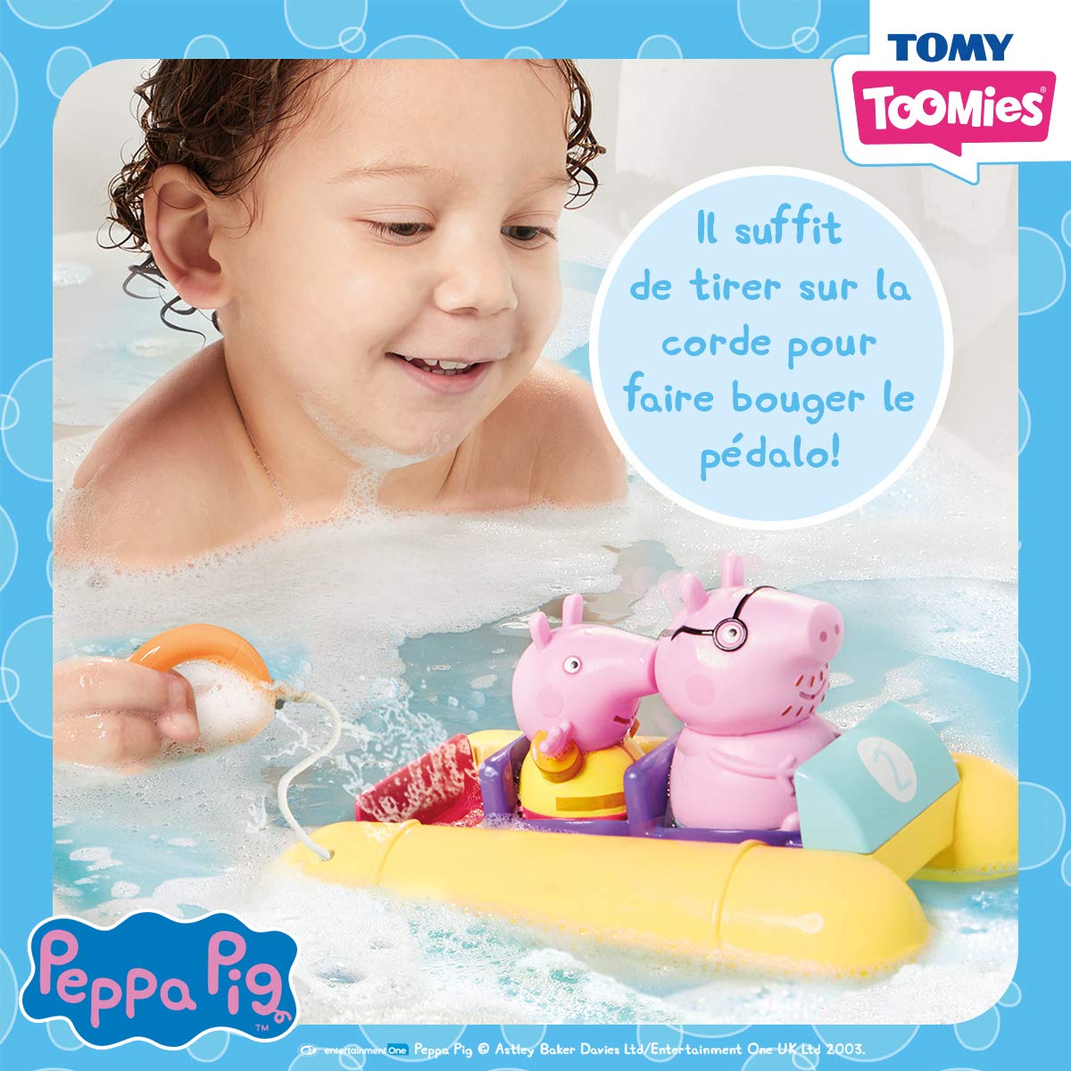 Toomies Peppa Pig Pull and Go Pedalo Bath Toy - Ages 18 Months+ 5