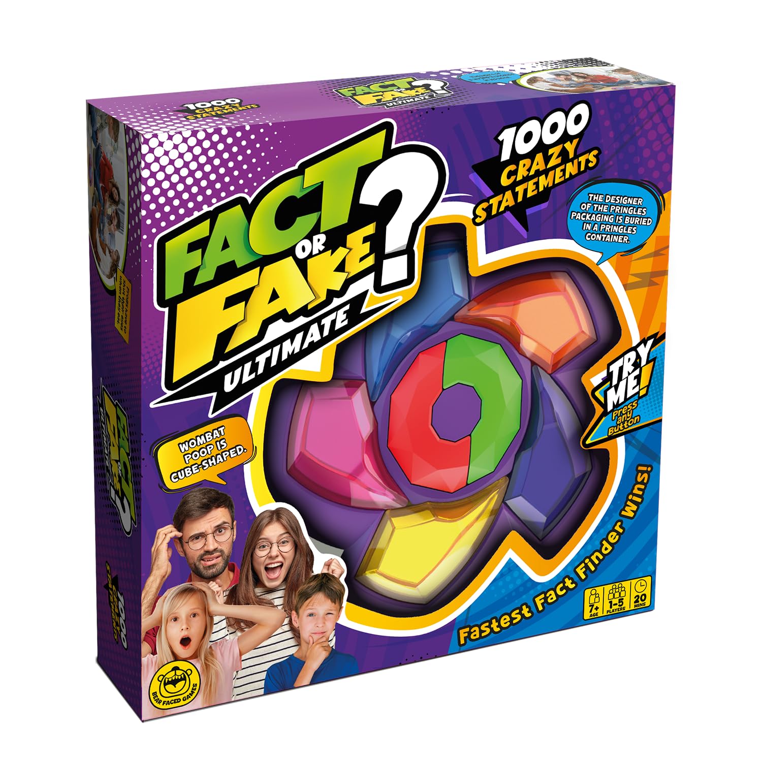Bear Faced Games Fact or Fake? Ultimate Interactive Quiz Board Game