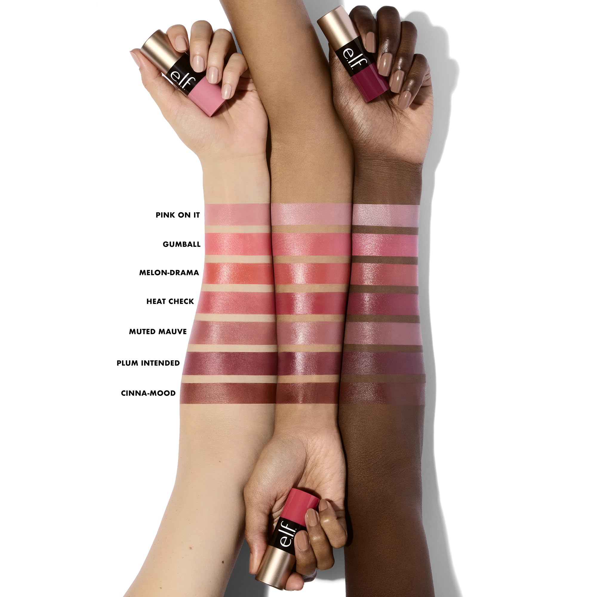 e.l.f. Soft Glam Cream Blush Stick - Melon-Drama | Crayon Form | Full Coverage 5