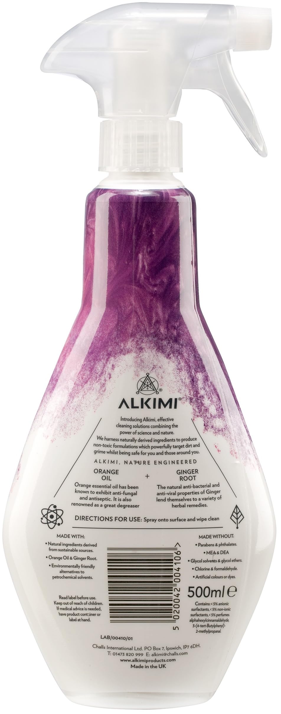 ALKIMI Multi-Surface Cleaning Spray - Natural Orange Oil & Ginger Root | 500 ml 5