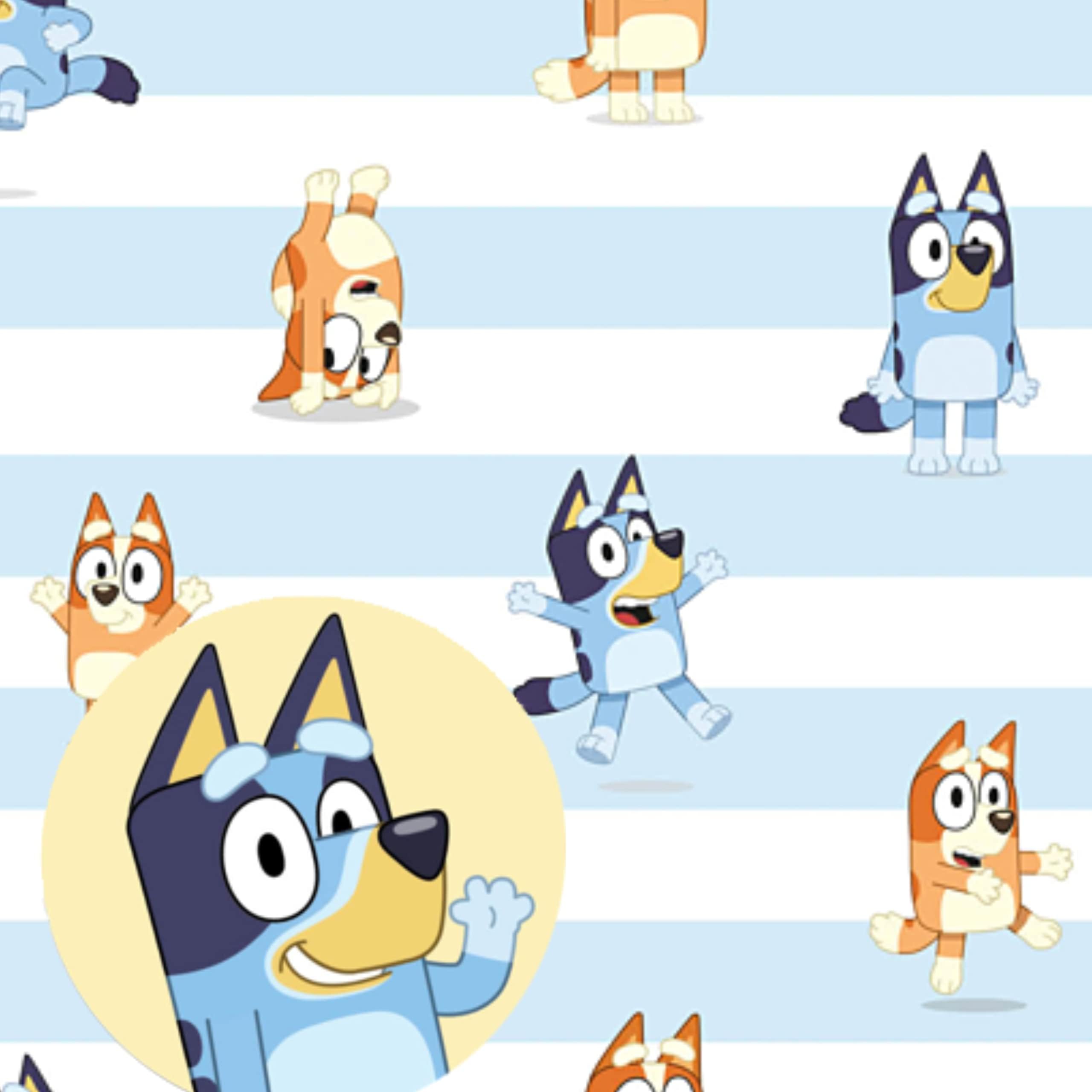 Danilo Promotions Bluey Gift Wrapping Paper 2 Pack (4 Sheets) with Tags | 70cm x 50cm 4