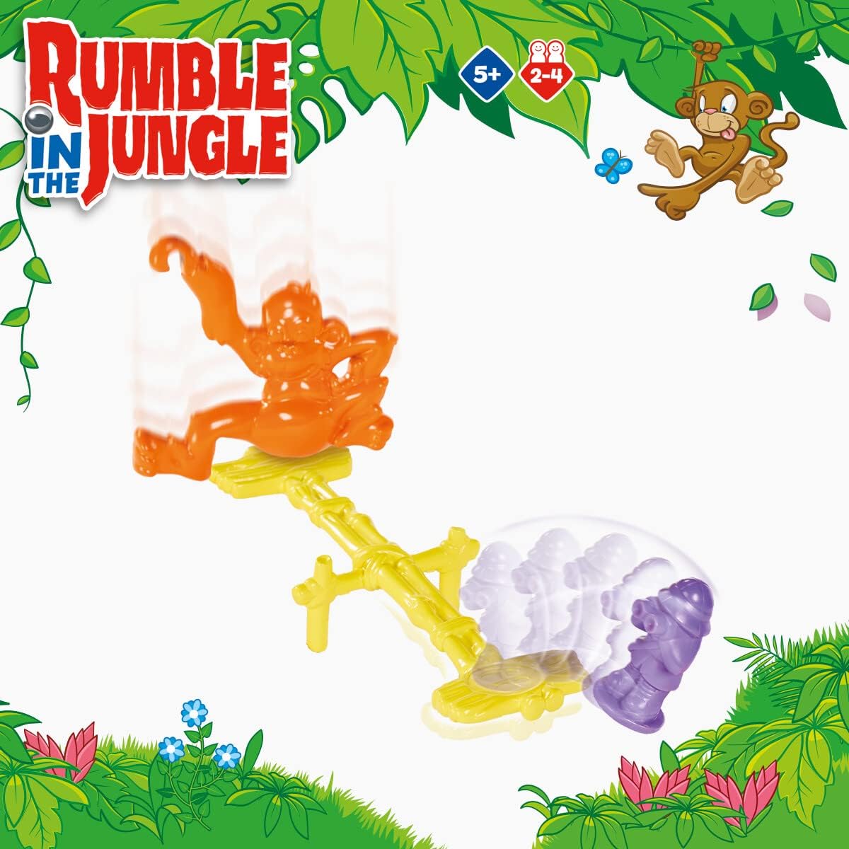 TOMY Games Rumble in the Jungle Board Game, Family Action Game for Kids & Adults 5