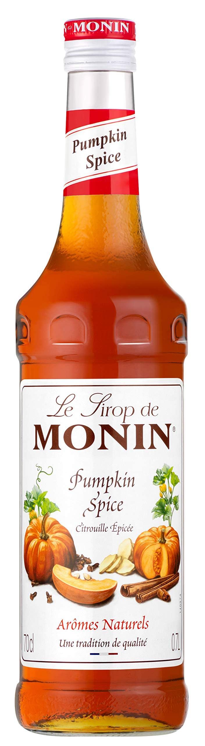 Monin Pumpkin Spice Syrup - Autumnal Flavor for Coffees & Cocktails | 700ml
