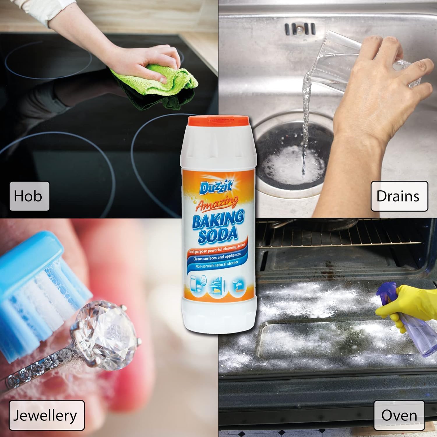 Duzzit - Amazing Baking Soda Multi Purpose Household Cleaner 500g 3