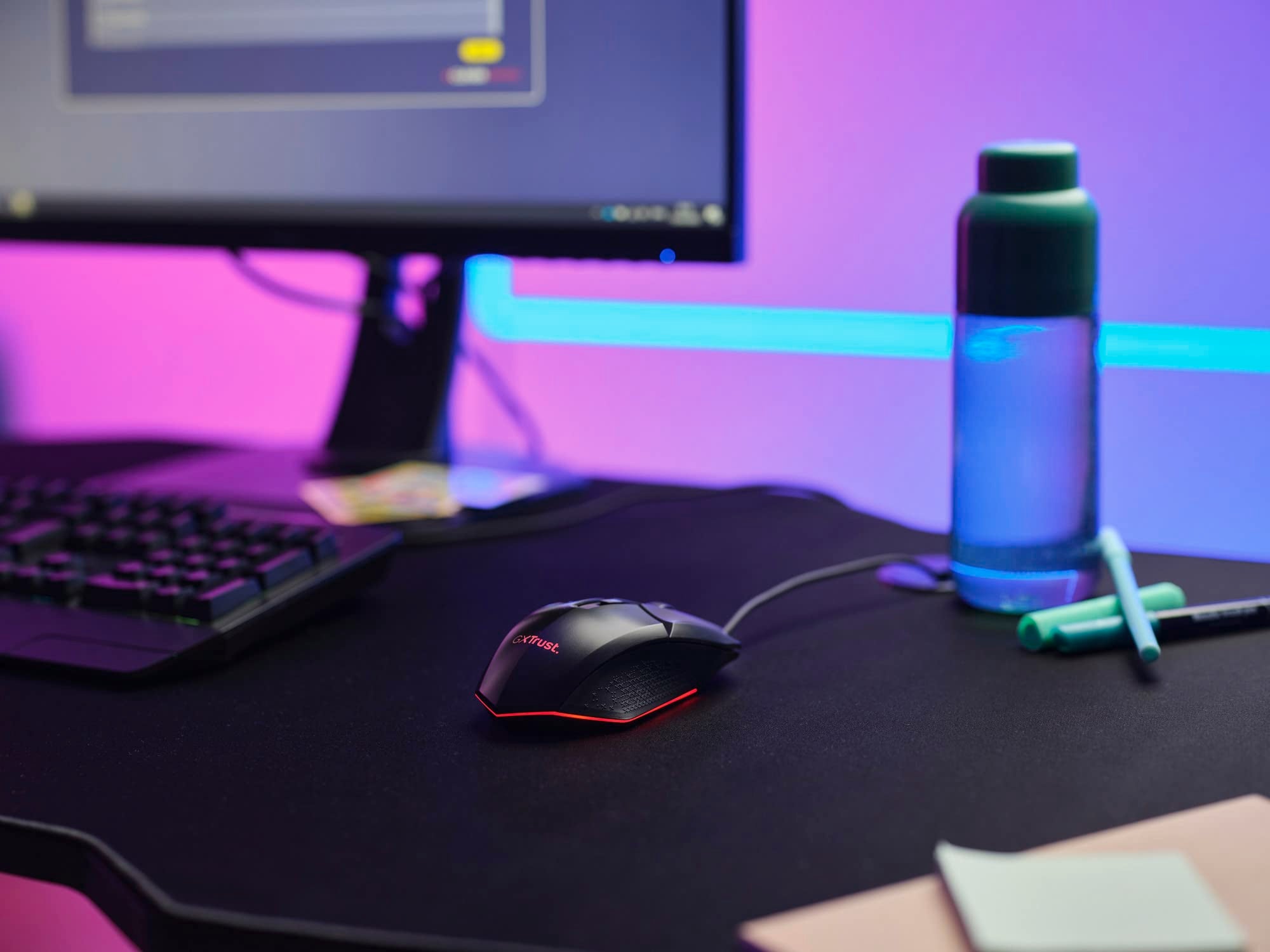 Trust Gaming GXT 109 Felox Gaming Mouse – 6 Programmable Buttons, 200-6400 DPI, RGB Lighting, 1.5m Cable, Black 20