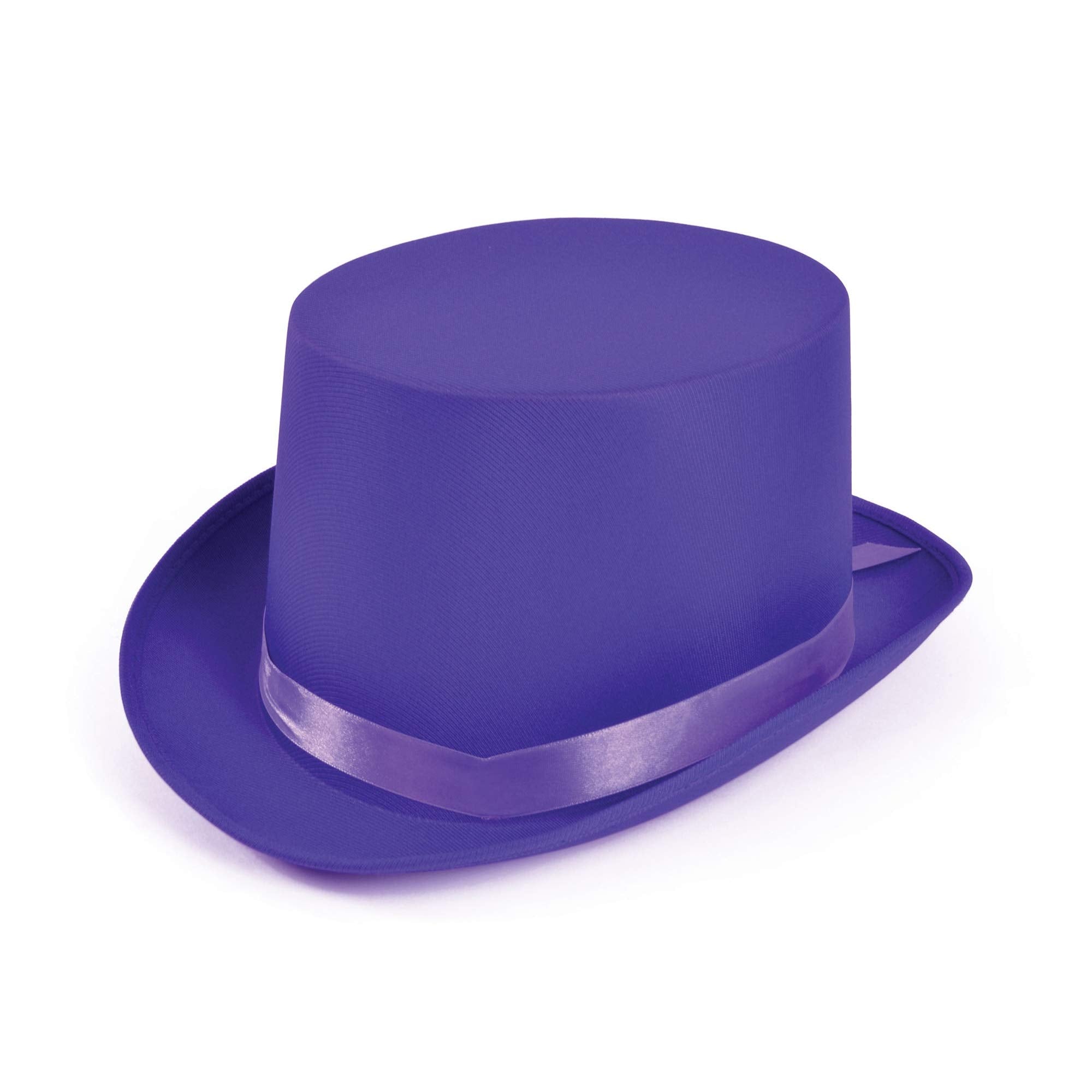 Bristol Novelty Purple Satin Top Hat - Adult One Size | Polyester/PVC Blend 3