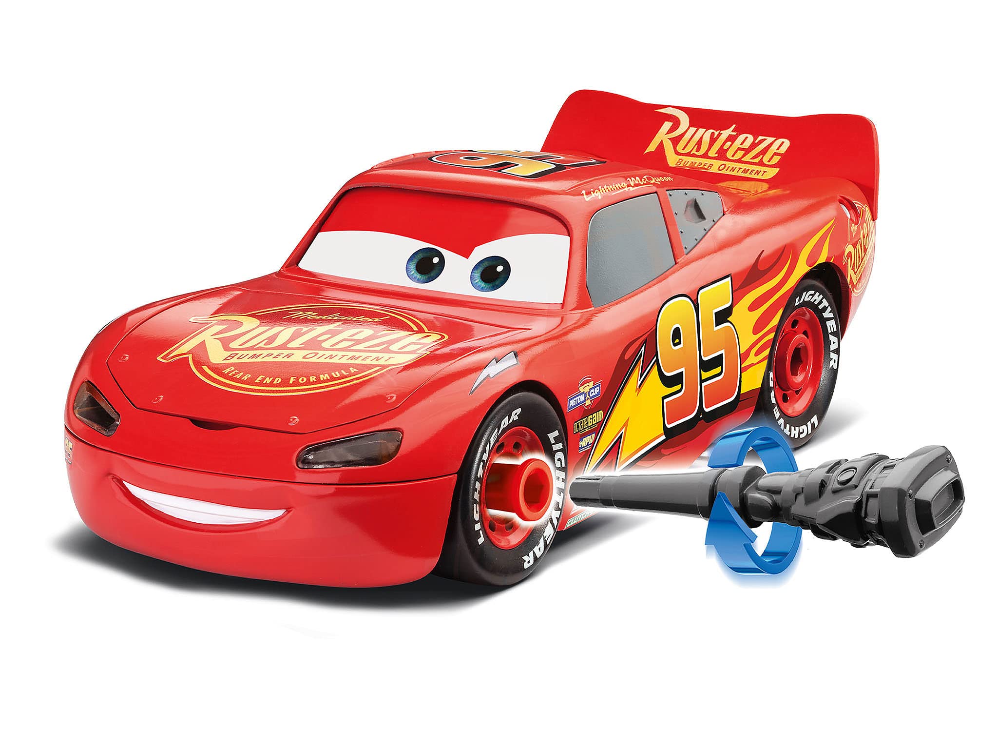 Revell Build & Play: Lightning McQueen Disney Cars - Interactive Building Kit with Lights & Sounds 3