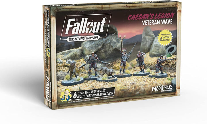 Modiphius Entertainment Fallout Wasteland Warfare Caesar's Legion Veteran Wave Miniatures Set (MUH052149)