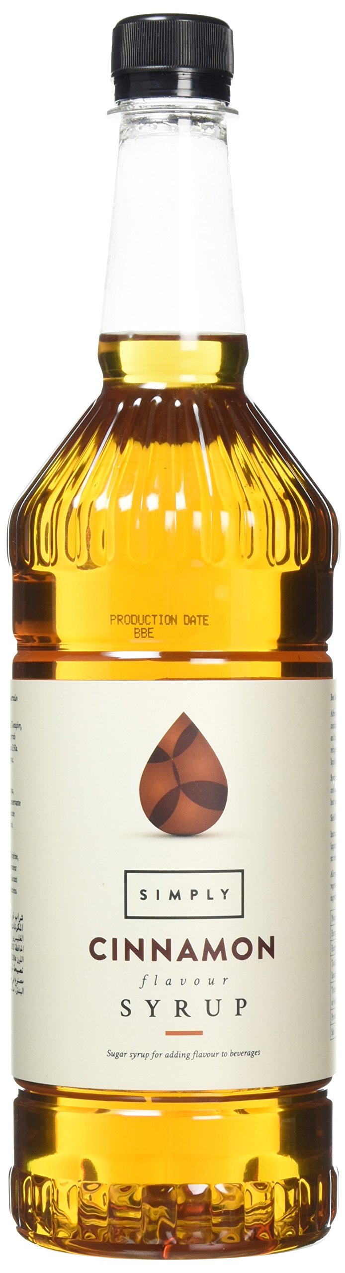 Simply Cinnamon Syrup - Vegan, Nut Free Coffee & Cocktail Flavoring | 1L Plastic Bottle 1