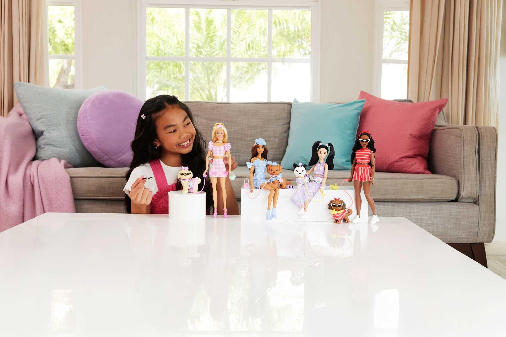 Barbie Twinning Looks Doll with Pet Dog - Matching Outfits & Accessories | Ages 3+ 2
