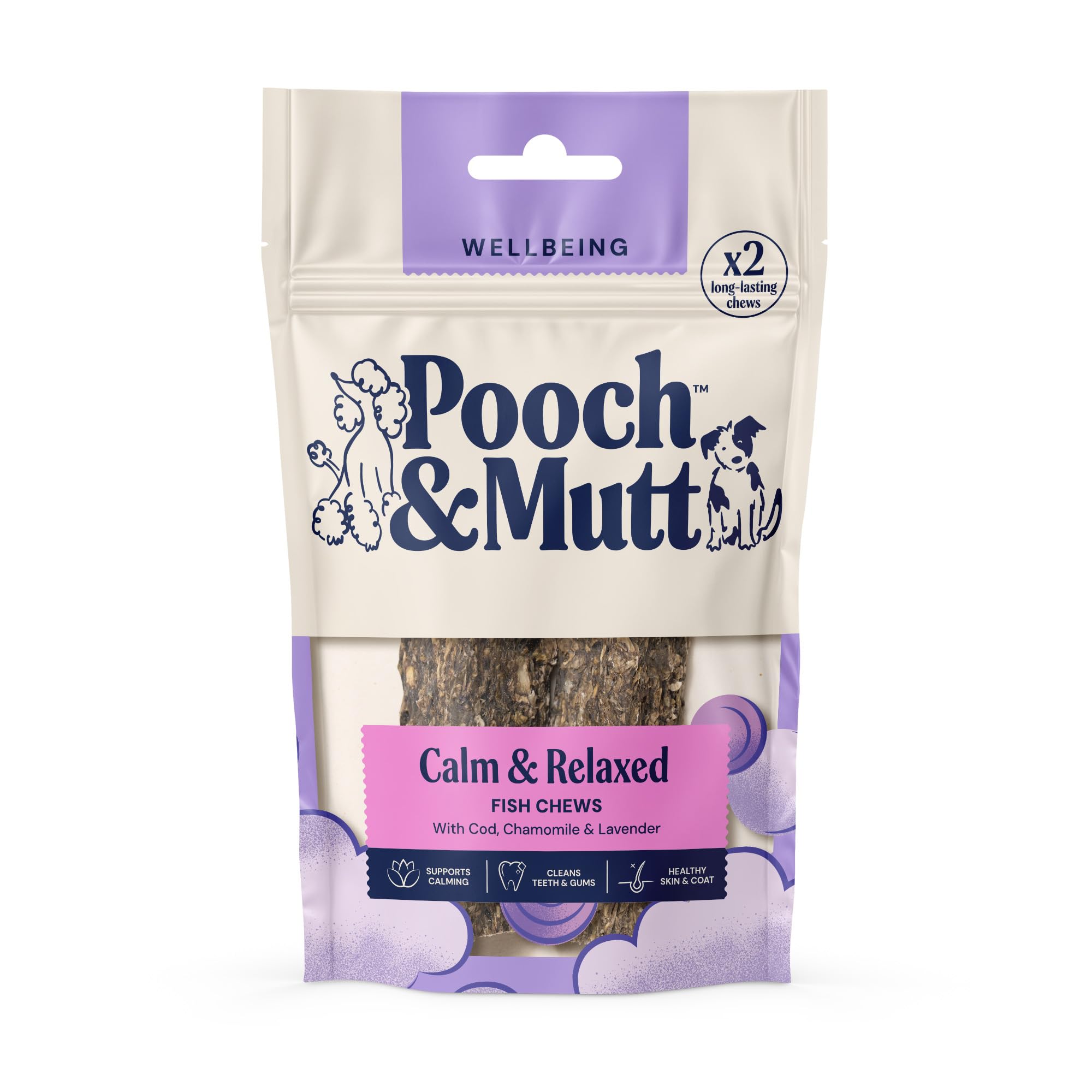 Pooch & Mutt Calming Dental Sticks with Cod, Chamomile & Lavender | 90g Pack 1