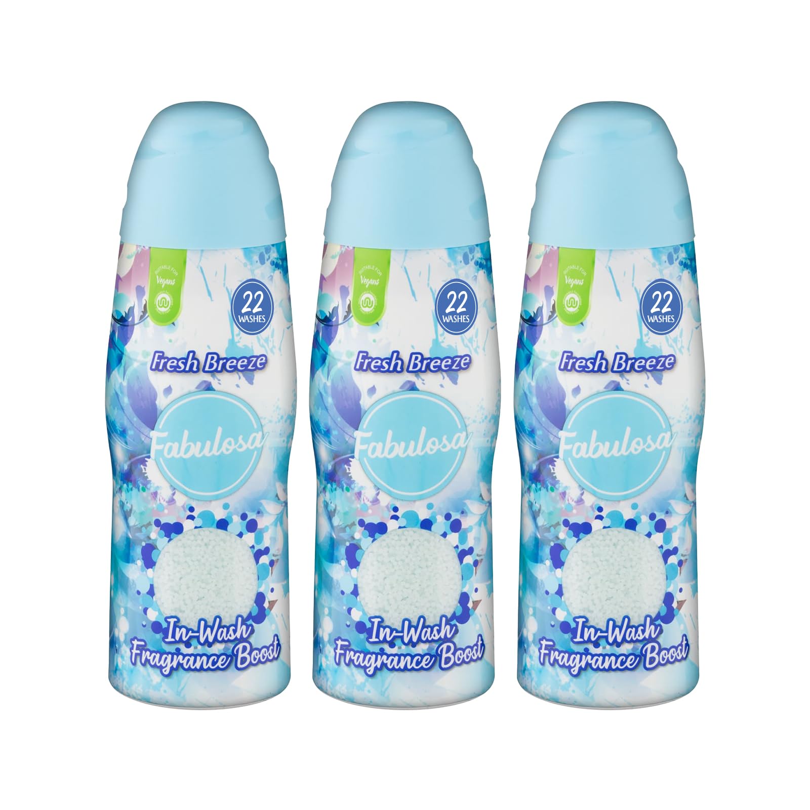 Fabulosa In-Wash Laundry Fragrance Boost Beads - Fresh Breeze Scent | 3 x 400g Pack 1