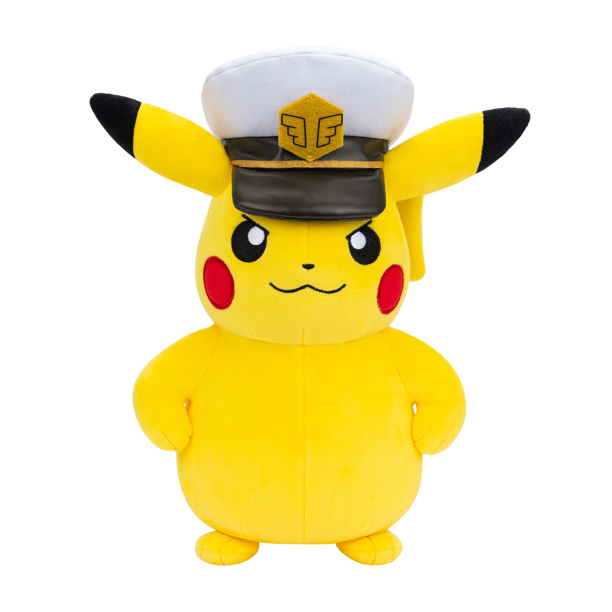 Pokémon Captain Pikachu Plush - 8-Inch Soft Polyester Stuffed Toy for Unisex Children 1