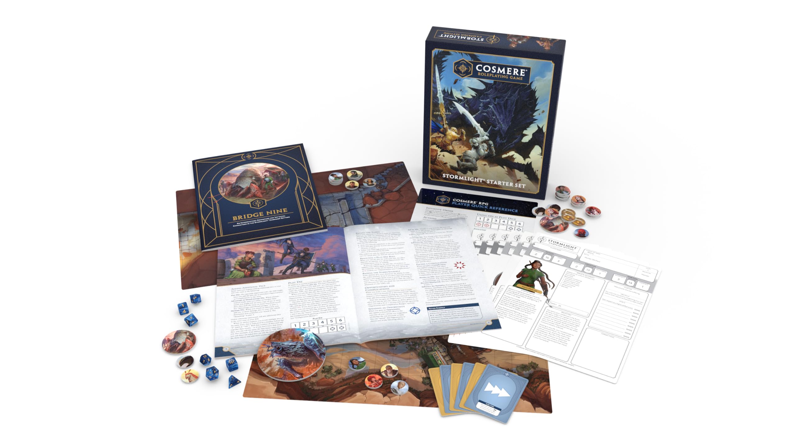 Brotherwise Games Stormlight Archive Roleplaying Game Starter Set | Ages 13+ | Complete Cosmere RPG Kit