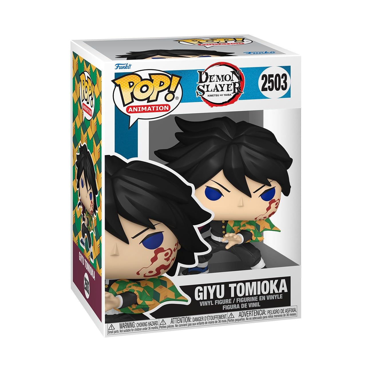 Funko Pop! Animation: Demon Slayer - Giyu Tomioka Vinyl Figure | 3.75 Inches | Ages 3+ | Multicolor 1