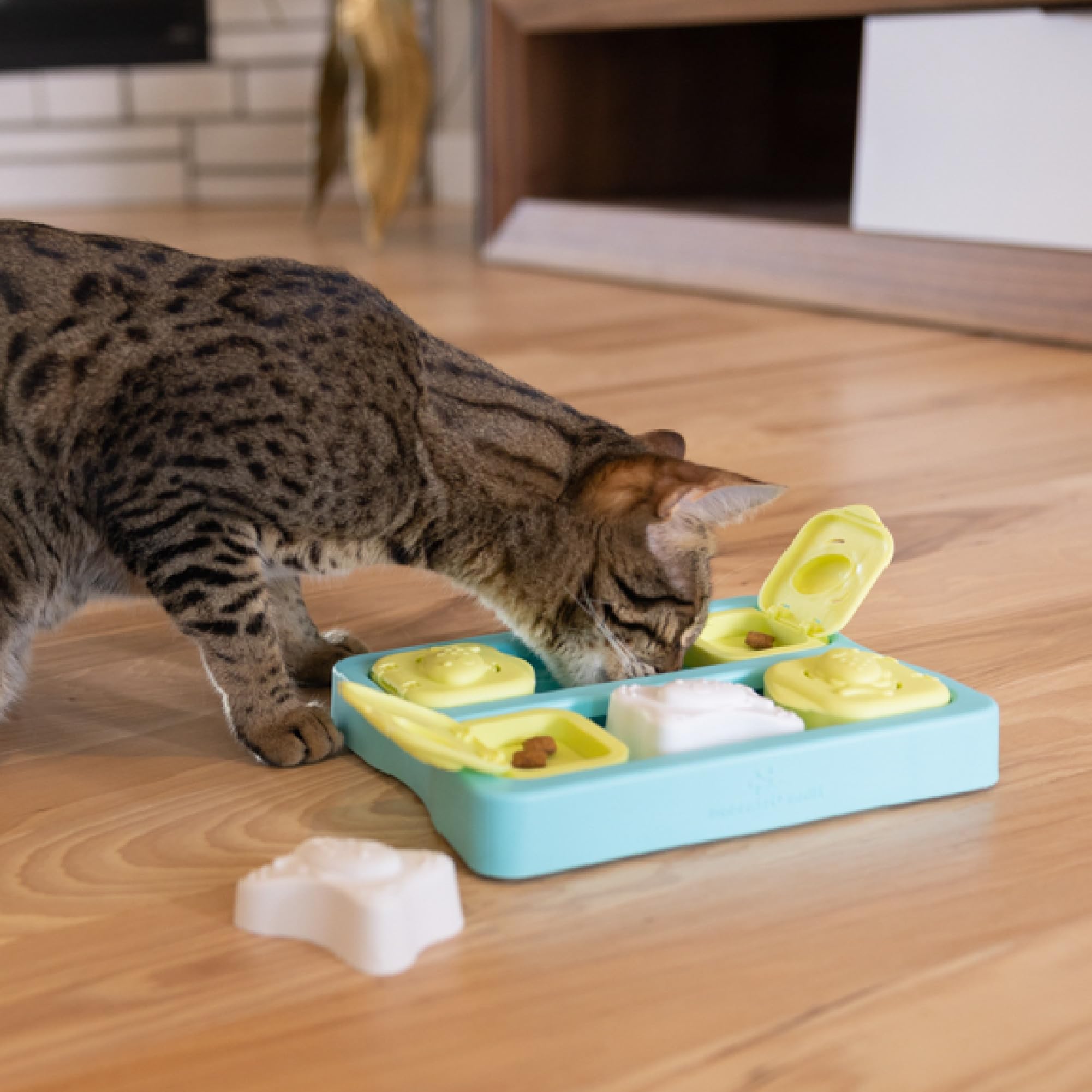 Catstages Kitty Cube Treat Puzzle Toy - Adjustable Difficulty | Encourages Foraging | Holds Up to 1/3 Cup Kibble 7