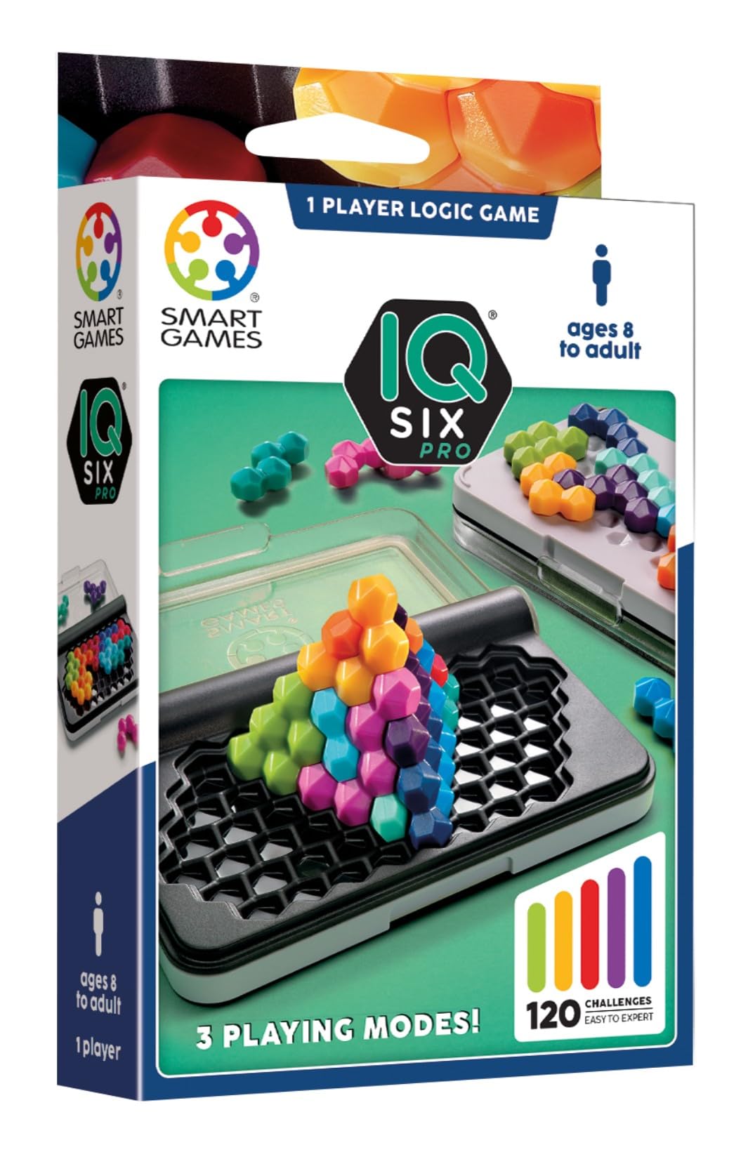 SmartGames IQ Six PRO Electronic Game - Multicolor Plastic | Portable | Ages 8+
