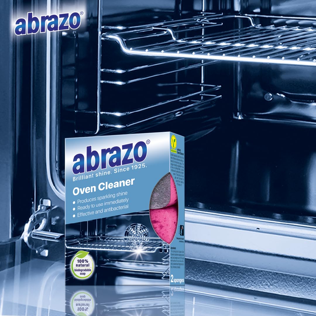 abrazo Oven Cleaner Wipe for Ovens, Doors, Racks & Trays | 2 Count (Pack of 1) | Unscented