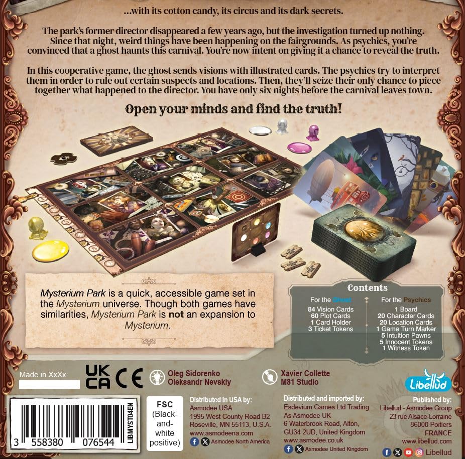 Libellud Mysterium Park Board Game 7