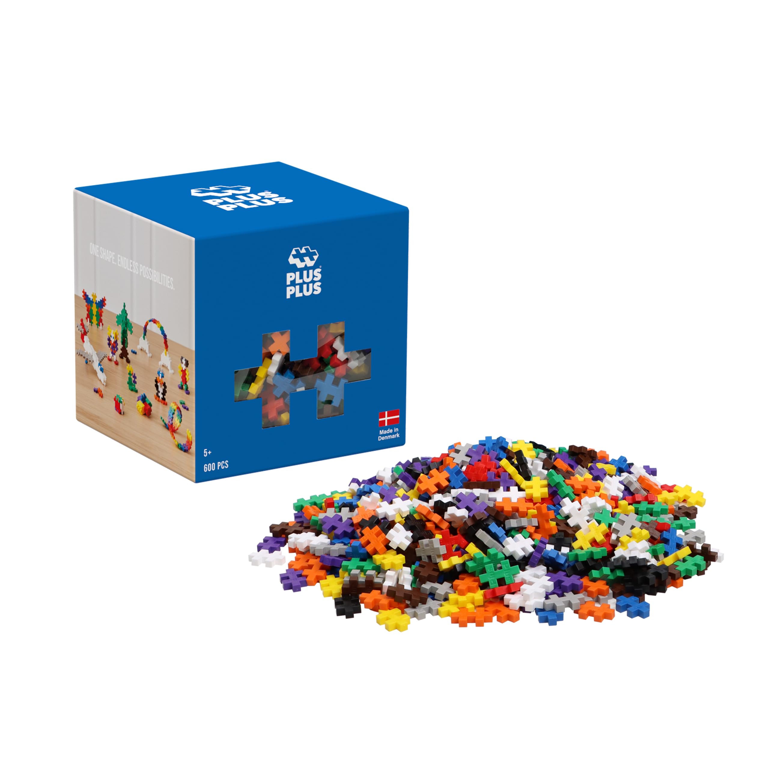PLUS PLUS Building Blocks Toy - 600 pc Creative Learning Resources for Ages 4+