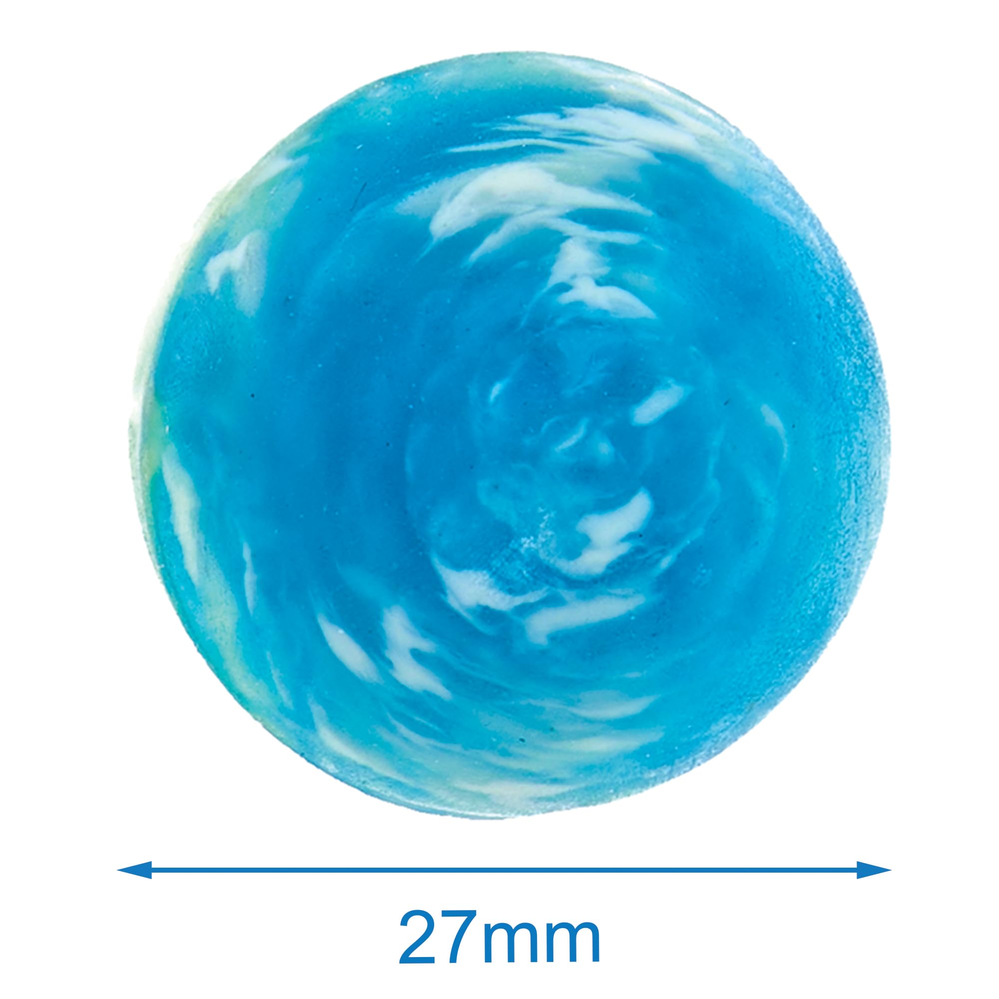 Baker Ross Marble Bouncy Balls - Pack of 12, 27mm Diameter | Assorted Colours 4