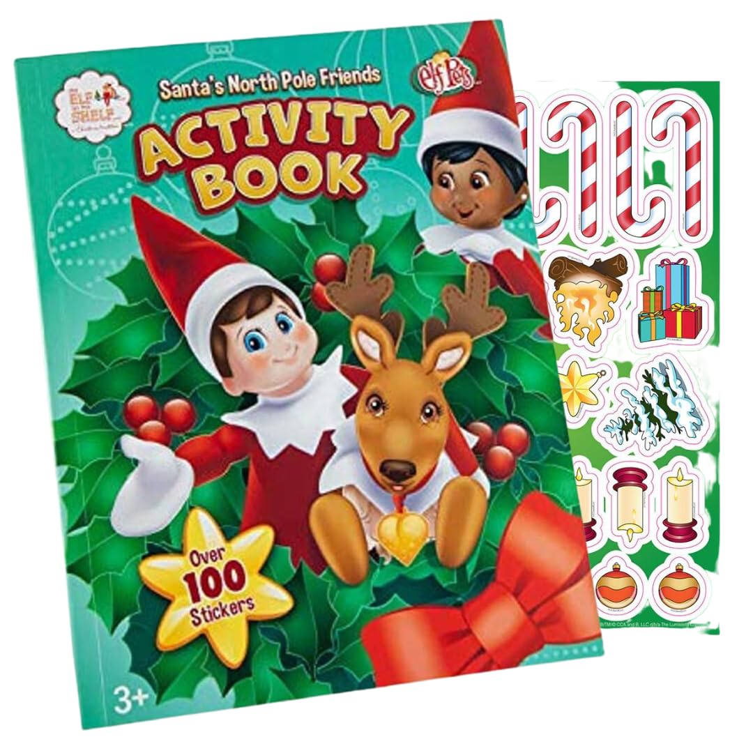 The Elf on the Shelf Santa's North Pole Friends - Activity Book with Over 100 Pages & Stickers 8