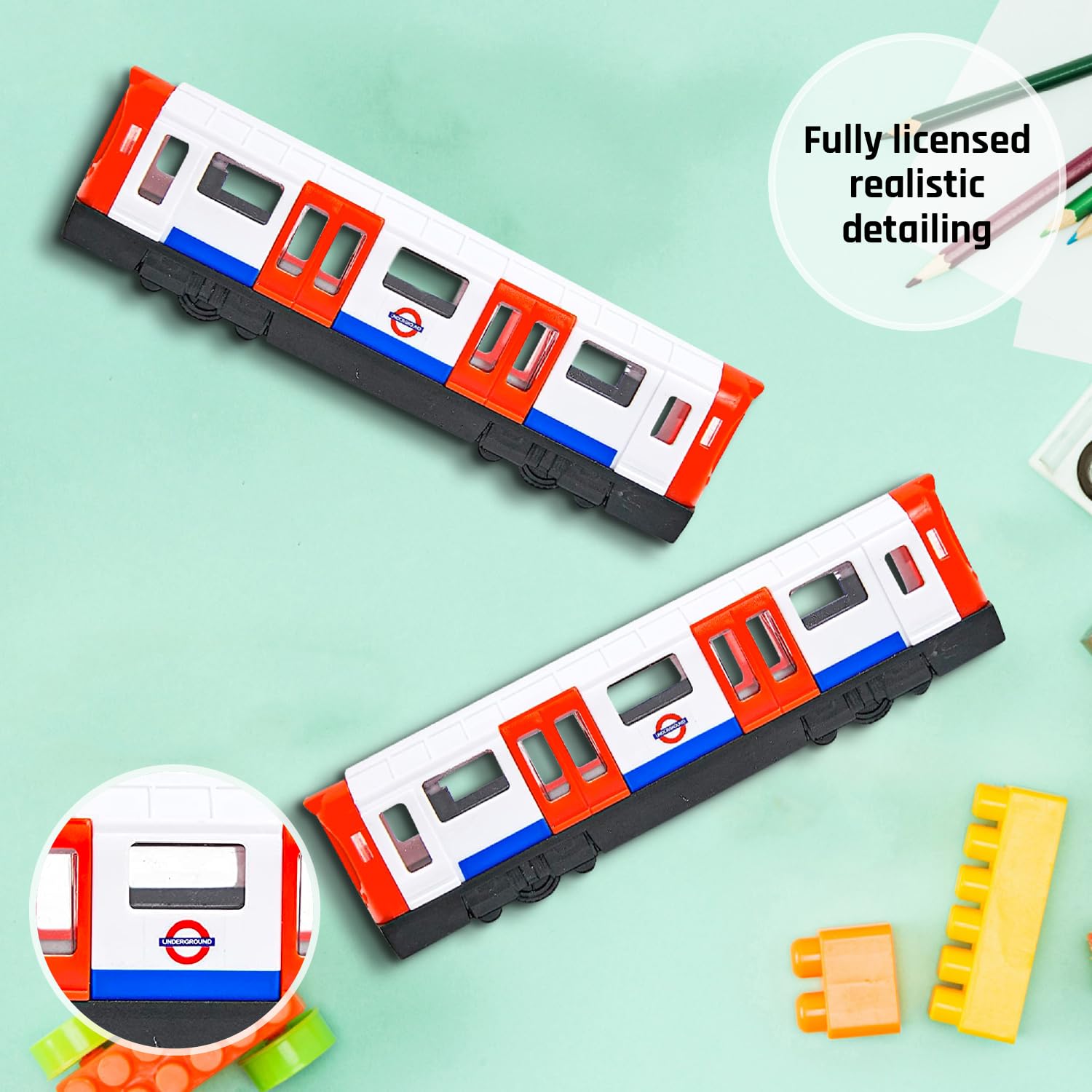London Underground Train Toy Model - Realistic Plastic Collectible for Kids & Collectors 7