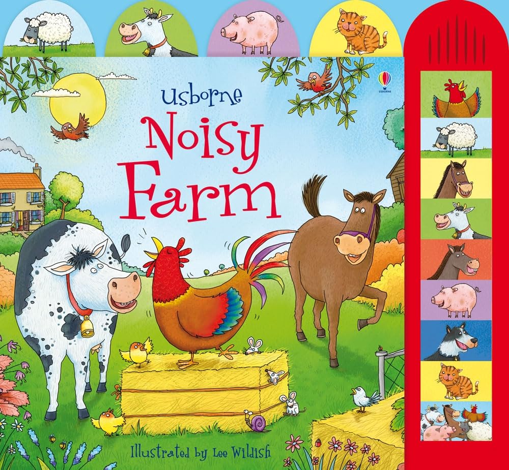 Usborne Noisy Farm Activity Book | Sound Panel | Hardcover