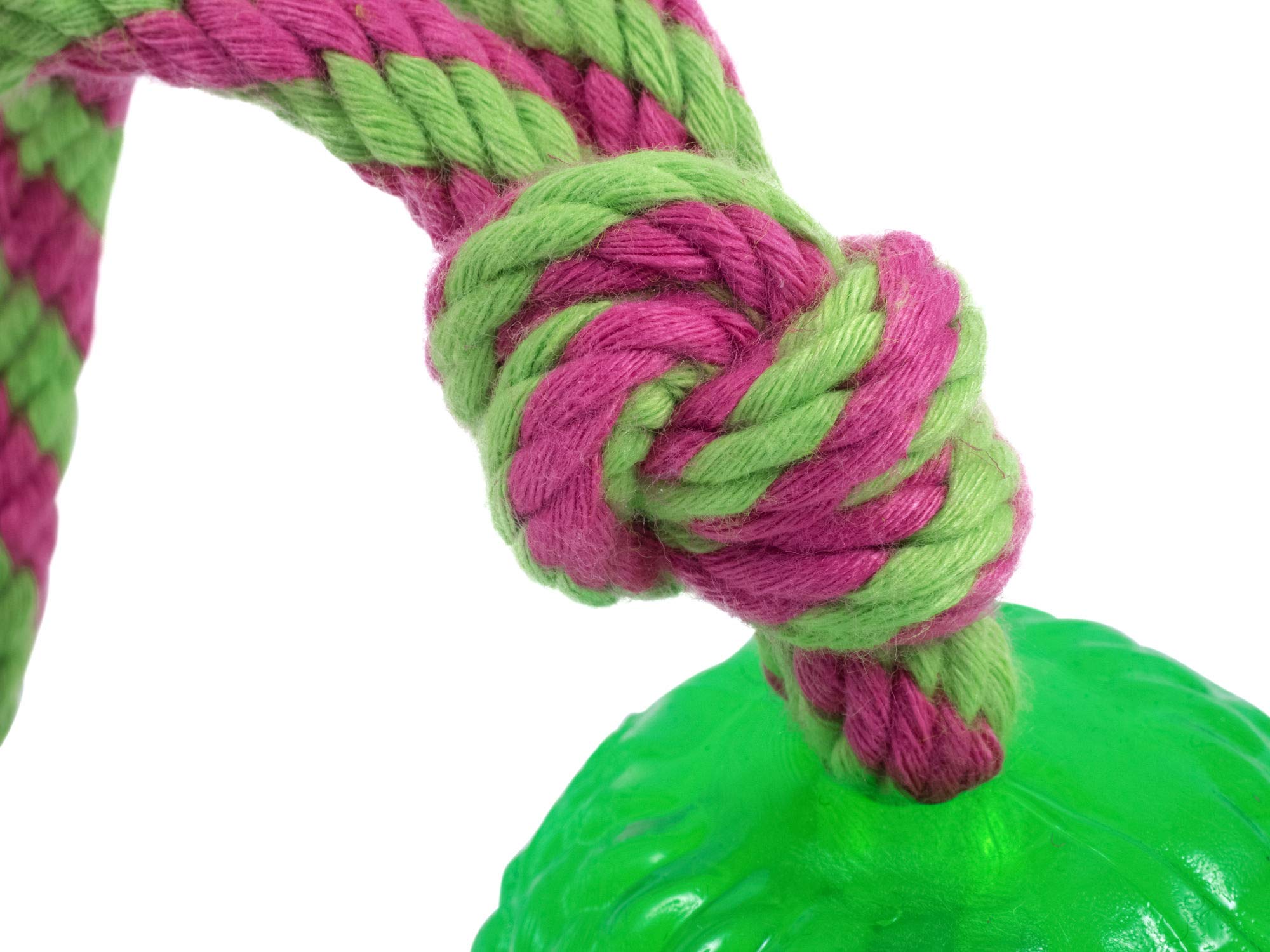 Petface Durable Chew and Bouncy Rope Ball for Dogs | Synthetic Material | Multicolour 3
