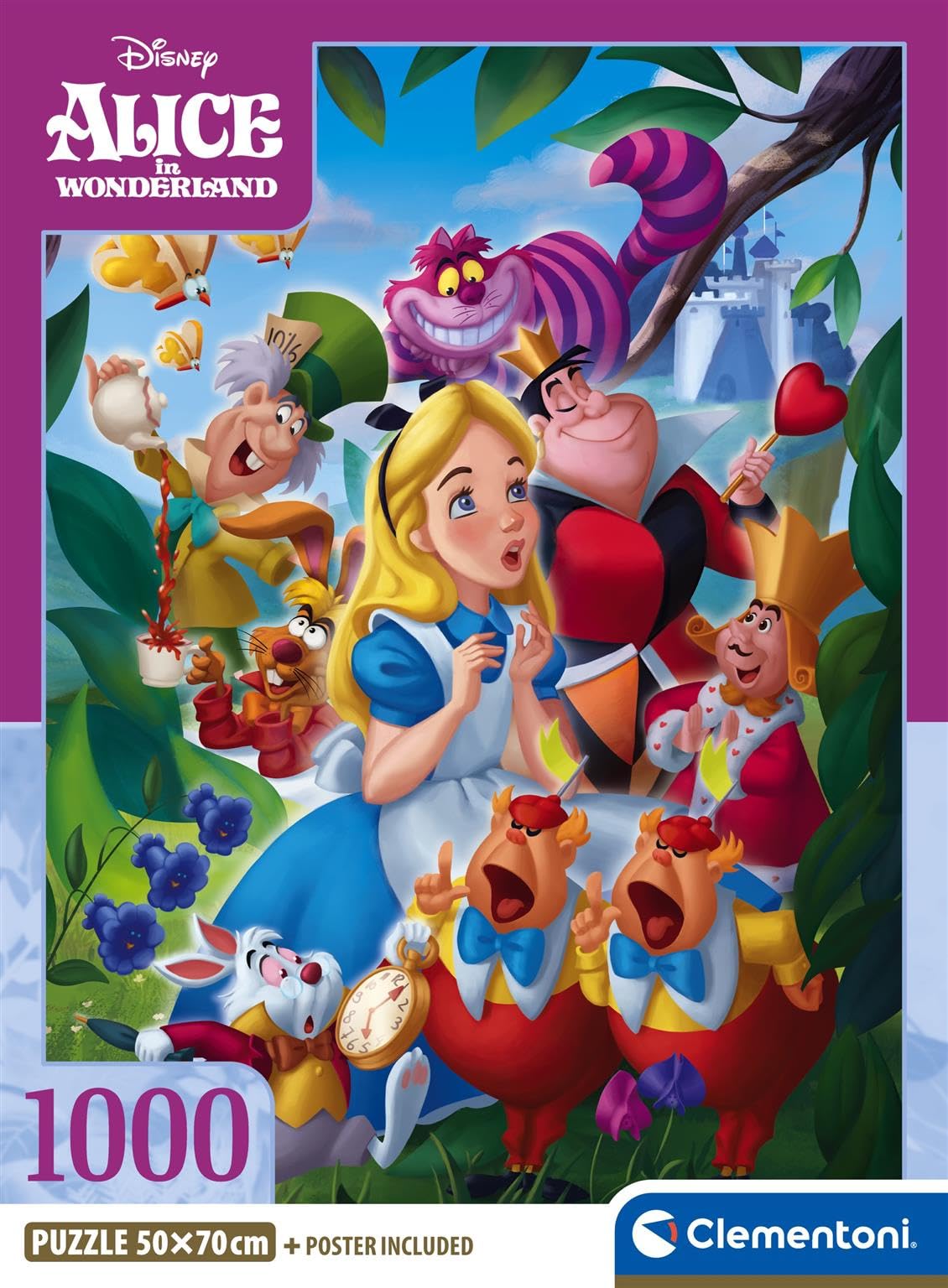 Clementoni Jigsaw Puzzle 1000 Pieces - Disney Alice in Wonderland | 70 x 50 cm | Adult Puzzle 2