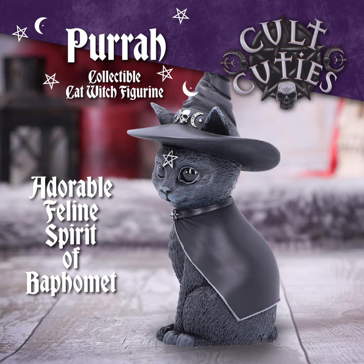 Nemesis Now Cult Cuties - Purrah Witches Hat Occult Cat Figurine