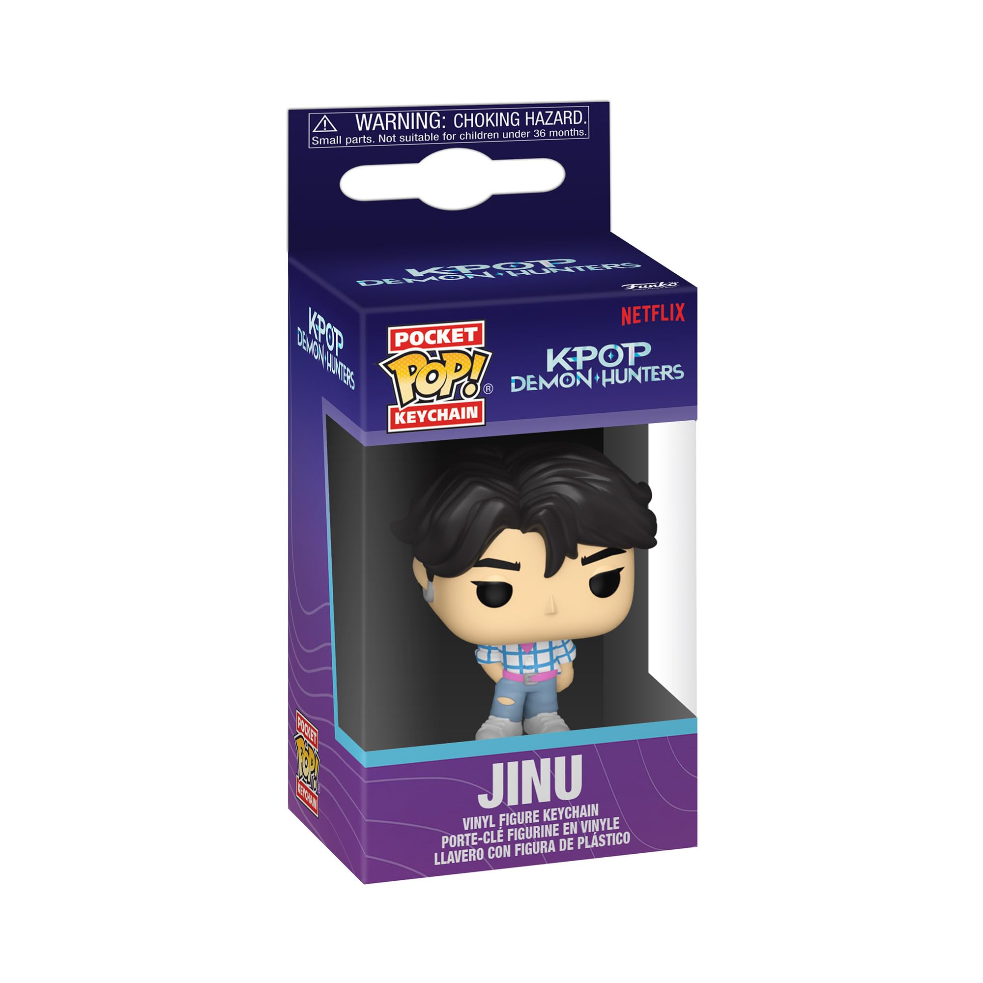 Funko POP! Keychain: KPOP Demon Hunters - Jinu Novelty Keyring | Vinyl | Multicolor 2