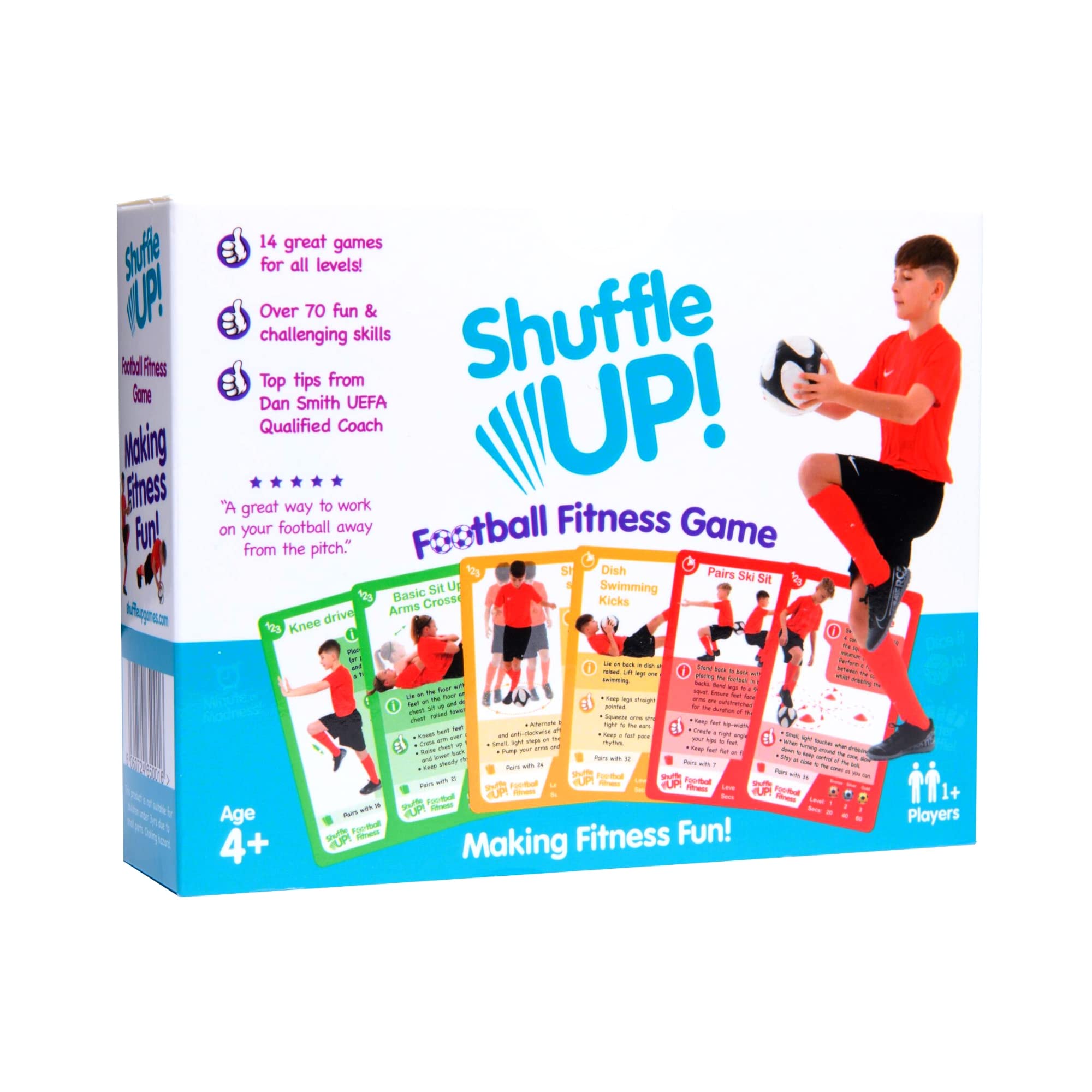 Shuffle Up Football Games - Active Card Game for Kids with 70+ Skills | Multicolor